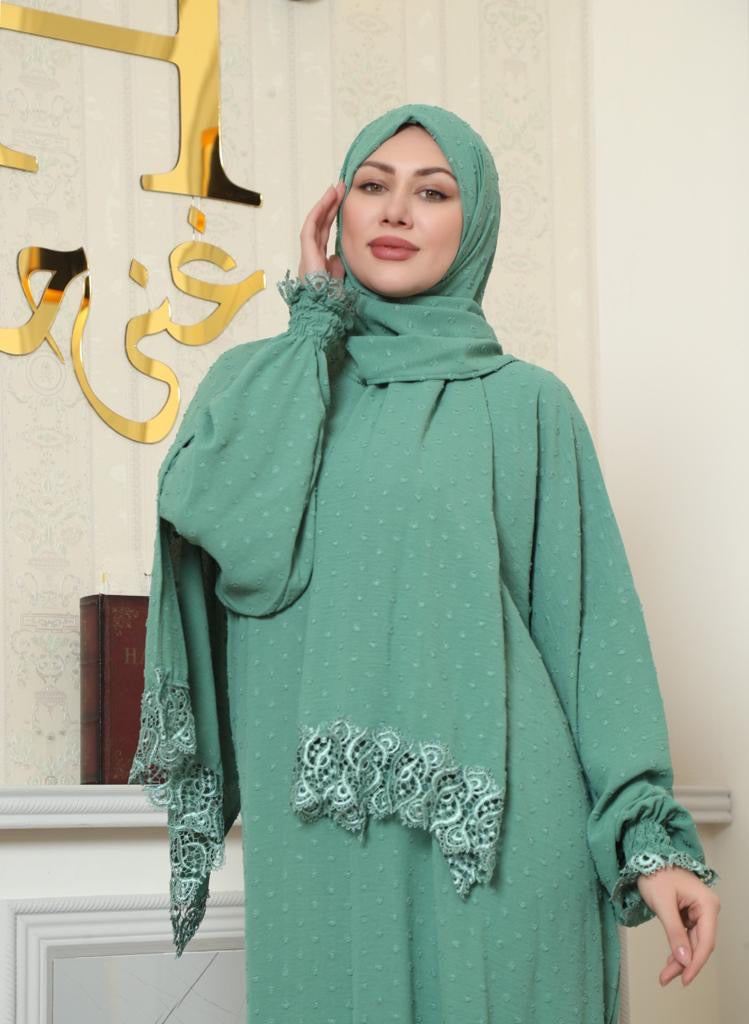 Dolka Dot Classic Prayer Abaya