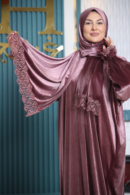 عباية صلاة مخمل دافئة