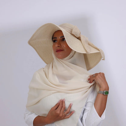 Elegant Summer Hat + Separate Matching Hijab