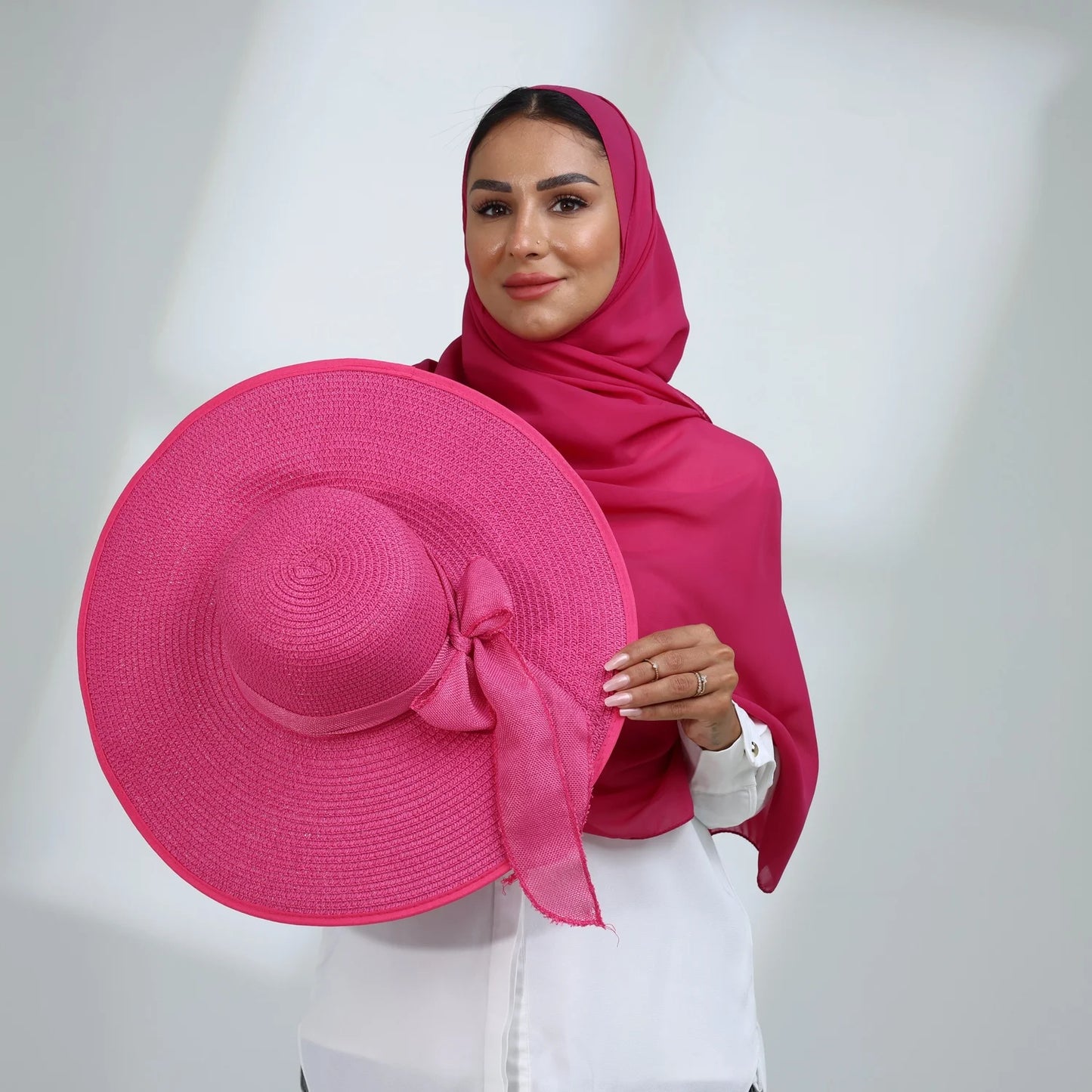 Elegant Summer Hat + Separate Matching Hijab